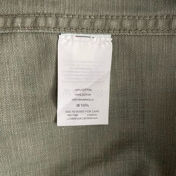 J Crew Size S Small Camo Jacket Shacket Button Front - Picture 5 of 5